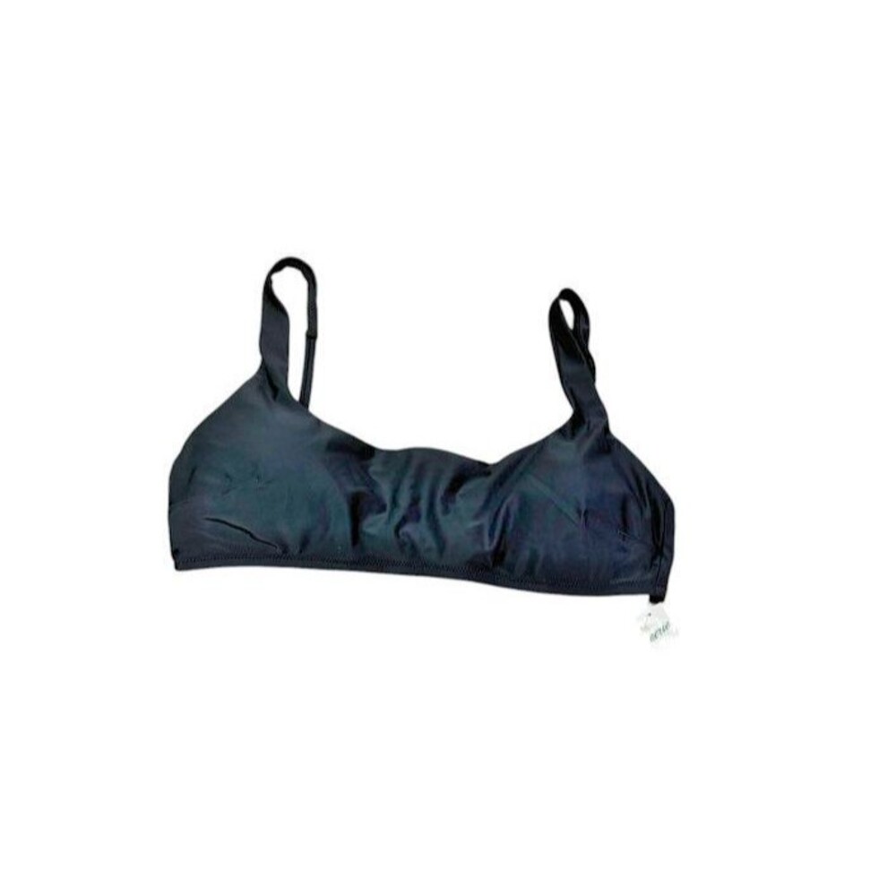 Aerie Womens Black Scoop Neck Bikini Top Size XL Swimsuit NWT-New - Beach